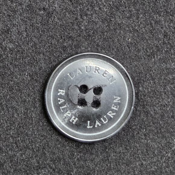 Lauren Ralph Lauren Women Double Breasted Wool Blend SZ 8 Black Peacoat Capsule - Picture 8 of 11